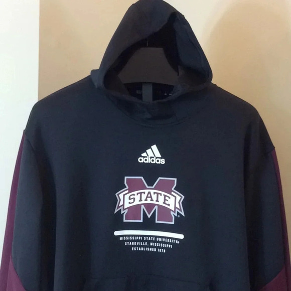 Mississippi State Univ Bulldogs adidas Hoodie - Picture 1 of 9